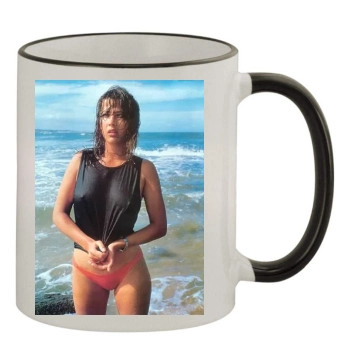 Sophie Marceau 11oz Colored Rim & Handle Mug