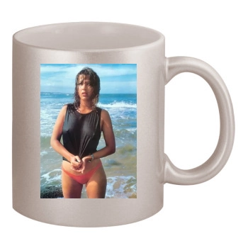 Sophie Marceau 11oz Metallic Silver Mug