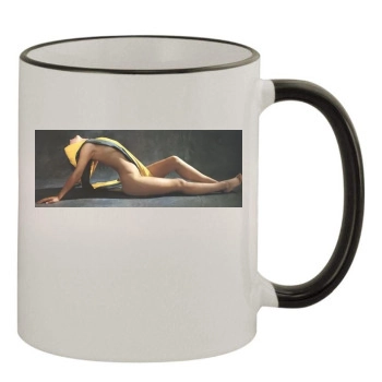 Sophie Marceau 11oz Colored Rim & Handle Mug