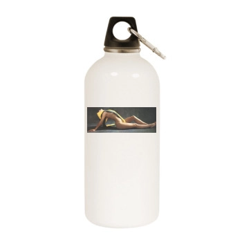 Sophie Marceau White Water Bottle With Carabiner