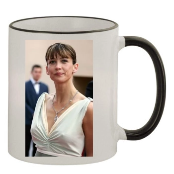 Sophie Marceau 11oz Colored Rim & Handle Mug