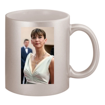 Sophie Marceau 11oz Metallic Silver Mug