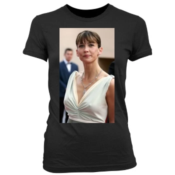 Sophie Marceau Women's Junior Cut Crewneck T-Shirt