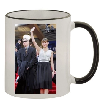 Sophie Marceau 11oz Colored Rim & Handle Mug