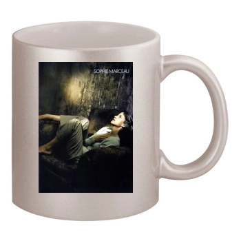 Sophie Marceau 11oz Metallic Silver Mug