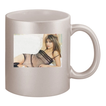 Sophie Marceau 11oz Metallic Silver Mug