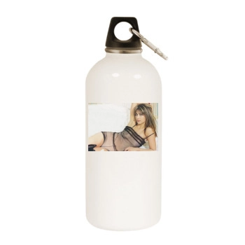 Sophie Marceau White Water Bottle With Carabiner