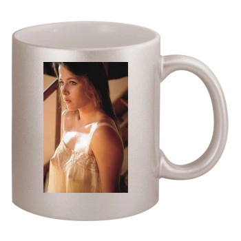 Sophie Marceau 11oz Metallic Silver Mug