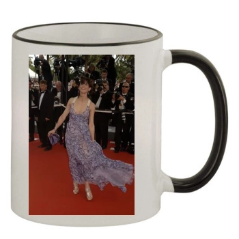 Sophie Marceau 11oz Colored Rim & Handle Mug