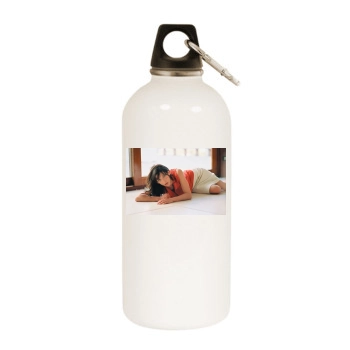 Sophie Marceau White Water Bottle With Carabiner