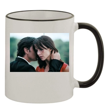 Sophie Marceau 11oz Colored Rim & Handle Mug