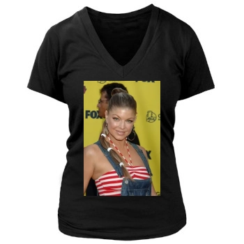 Fergie Women's Deep V-Neck TShirt