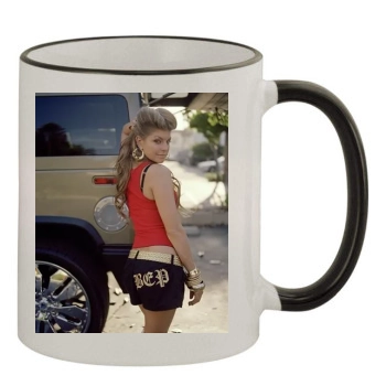 Fergie 11oz Colored Rim & Handle Mug