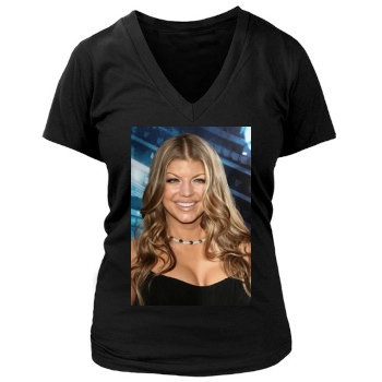 Fergie Women's Deep V-Neck TShirt