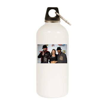 Fergie White Water Bottle With Carabiner