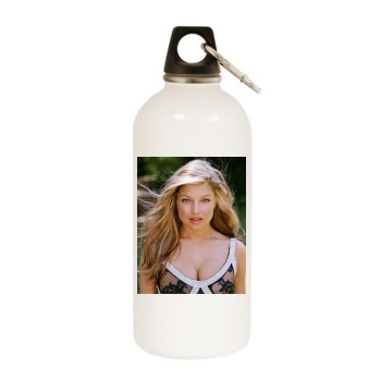 Fergie White Water Bottle With Carabiner