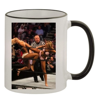 Stacy Keibler 11oz Colored Rim & Handle Mug