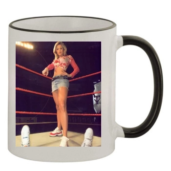 Stacy Keibler 11oz Colored Rim & Handle Mug