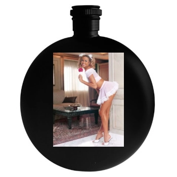 Stacy Keibler Round Flask