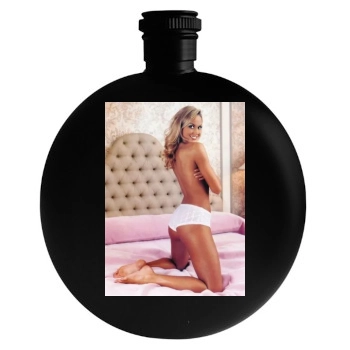 Stacy Keibler Round Flask