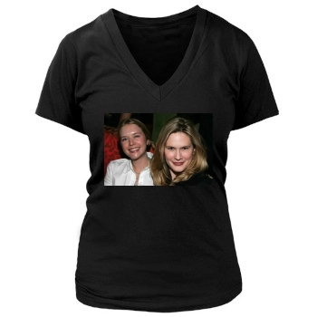 Stephanie March Women's Deep V-Neck TShirt