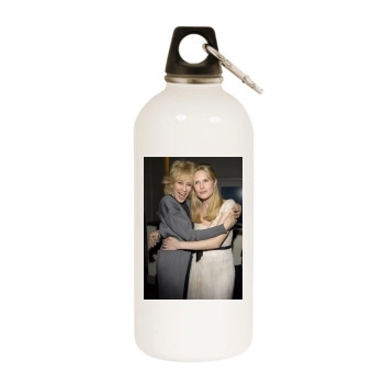 Stephanie March White Water Bottle With Carabiner