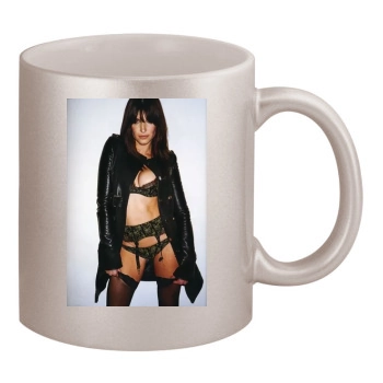 Stephanie Seymour 11oz Metallic Silver Mug