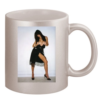 Stephanie Seymour 11oz Metallic Silver Mug