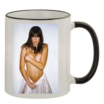 Stephanie Seymour 11oz Colored Rim & Handle Mug