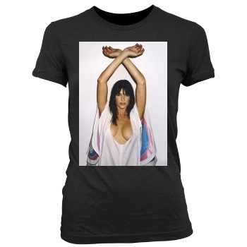 Stephanie Seymour Women's Junior Cut Crewneck T-Shirt