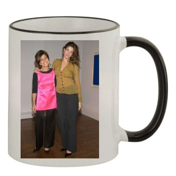 Stephanie Seymour 11oz Colored Rim & Handle Mug