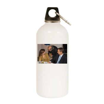 Stephanie Seymour White Water Bottle With Carabiner