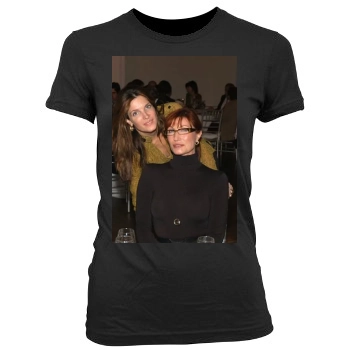 Stephanie Seymour Women's Junior Cut Crewneck T-Shirt