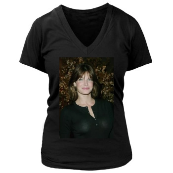 Stephanie Seymour Women's Deep V-Neck TShirt