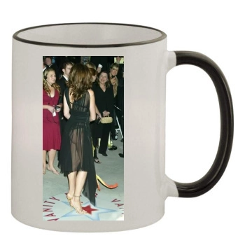 Stephanie Seymour 11oz Colored Rim & Handle Mug