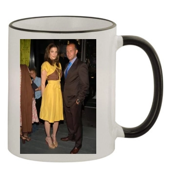 Stephanie Seymour 11oz Colored Rim & Handle Mug