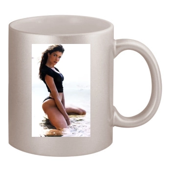 Stephanie Seymour 11oz Metallic Silver Mug