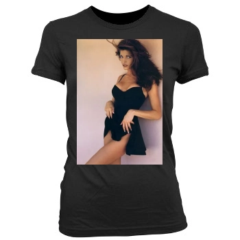 Stephanie Seymour Women's Junior Cut Crewneck T-Shirt