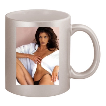 Stephanie Seymour 11oz Metallic Silver Mug