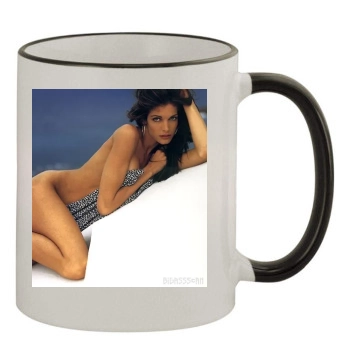 Stephanie Seymour 11oz Colored Rim & Handle Mug