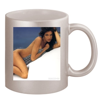 Stephanie Seymour 11oz Metallic Silver Mug