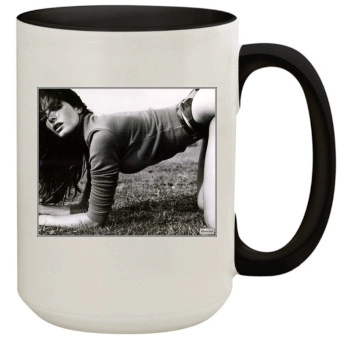 Stephanie Seymour 15oz Colored Inner & Handle Mug