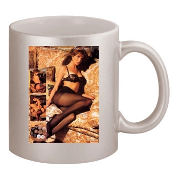 Stephanie Seymour 11oz Metallic Silver Mug