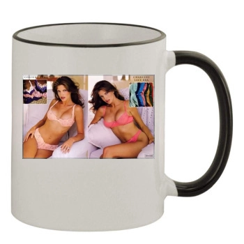 Stephanie Seymour 11oz Colored Rim & Handle Mug