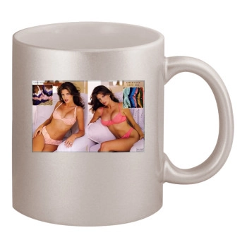 Stephanie Seymour 11oz Metallic Silver Mug