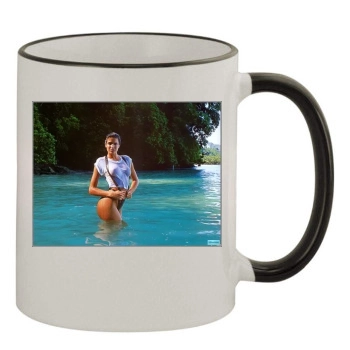 Stephanie Seymour 11oz Colored Rim & Handle Mug