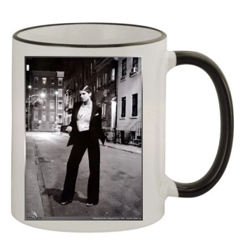 Stephanie Seymour 11oz Colored Rim & Handle Mug