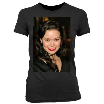 Summer Glau Women's Junior Cut Crewneck T-Shirt