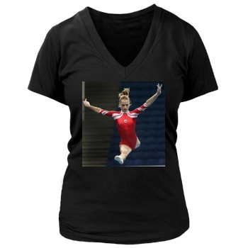 Svetlana Khorkina Women's Deep V-Neck TShirt