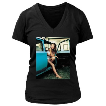 Tammin Sursok Women's Deep V-Neck TShirt